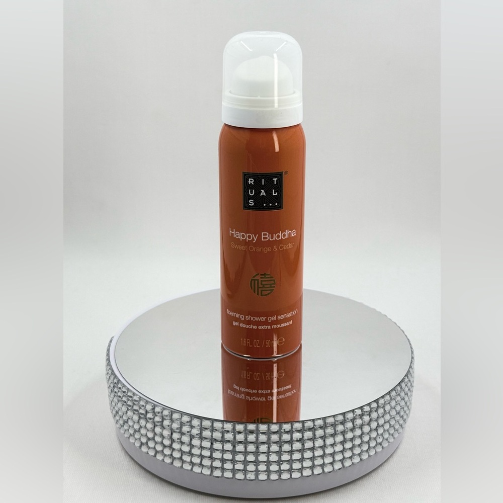 Rituals Happy Buddha Foaming Shower Gel - Sweet Orange & Cedar 1.6 fl oz New